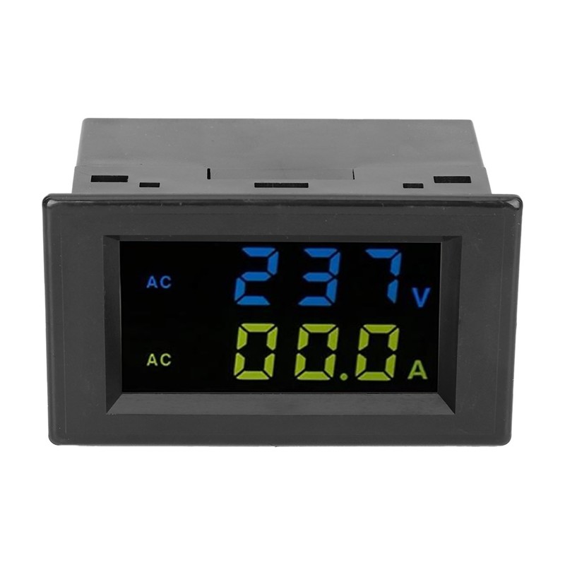 Digital Display Voltmeter Accurate White Black Measuring Current Machine EquipmentDouble