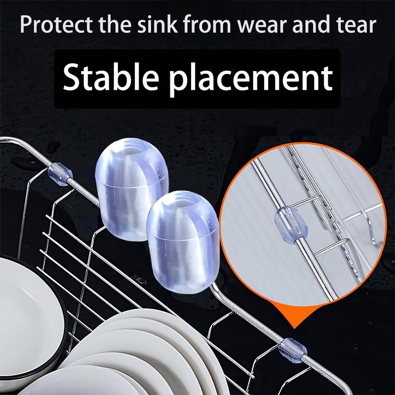 Qrity Pack of 20 Sink Feet, Kitchen Sink Rack Feet,