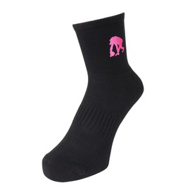 EGOZARU Basketball One Point Socks EZAC-8802-142 (Black x Pink/M/Men's, Lady's)