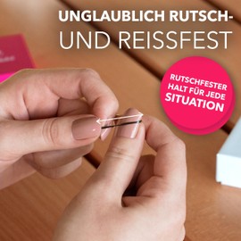 Haarallerliebst Hair Elastics Mini Small (Pack of 250) 1 cm Brown with Box for Storage