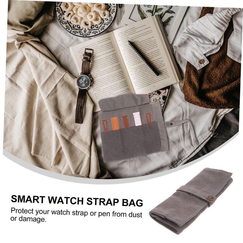 KONTONTY Portable Pen Storage Container Bag for Watch Strap Watch