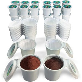42 iFillCup Refillable K Cups - Ultrafine Filter for Sediment-Free Brew, DeepBrew Holds 50% More Coffee, Universal K Cup Brewer Compatibility, Insanely Rich, Reusable up to 5 Times (Green)