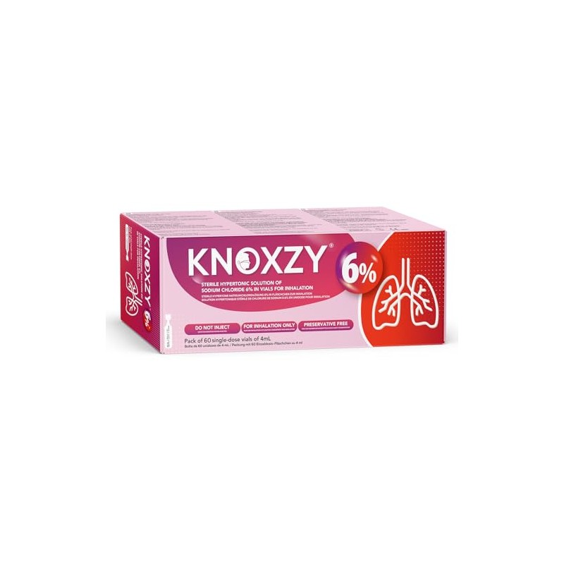 KNOXZY Hypertonic Saline Inhalation Solution 6%. Inhalation Solution for Adults