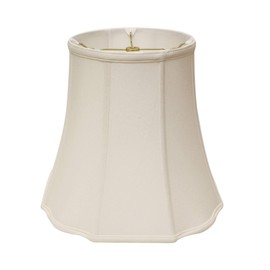 Benicabaly Slant Octagon Softback Lampshade with Washer Fitter, Sturdy Metal Finish, 9" Top Diameter, 14" Bottom Diameter