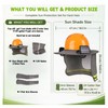 Hard Hat Sun Shade with Solar Fans Compatible for Milwaukee/Studson/Klein