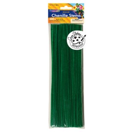 Creativity Street Creativity Street Chenille Stems/Pipe Cleaners, Dark Green, 12 Inch x 4mm, 100 Count