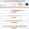 LUSCOR Kit Para Uñas Enterradas,Professional Ingrown Toenail Set,Pegatinas Para Uñas,