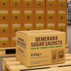 Brown Demerara Sugar Sachets – Individually Wrapped Pure Cane Portions,
