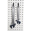JSP Manufacturing Pegboard Hooks Non-Locking Plastic L Style Hook |