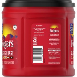Folgers Classic Roast Medium Roast Ground Coffee, 30.5 Ounces