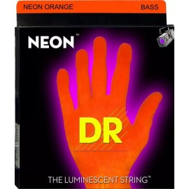 DR Neon ORANGE 6 String BASS Guitar 30-125 NOB6--30