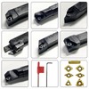 Set of 21 Lathe Chisels, 12 mm Drill Rod, Shaft