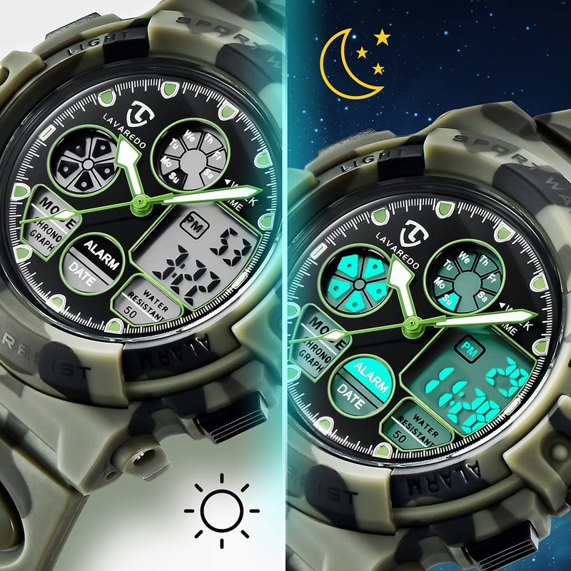 Watch Kid's Watches Boys Analog Digital Quartz Sport Electronic Military