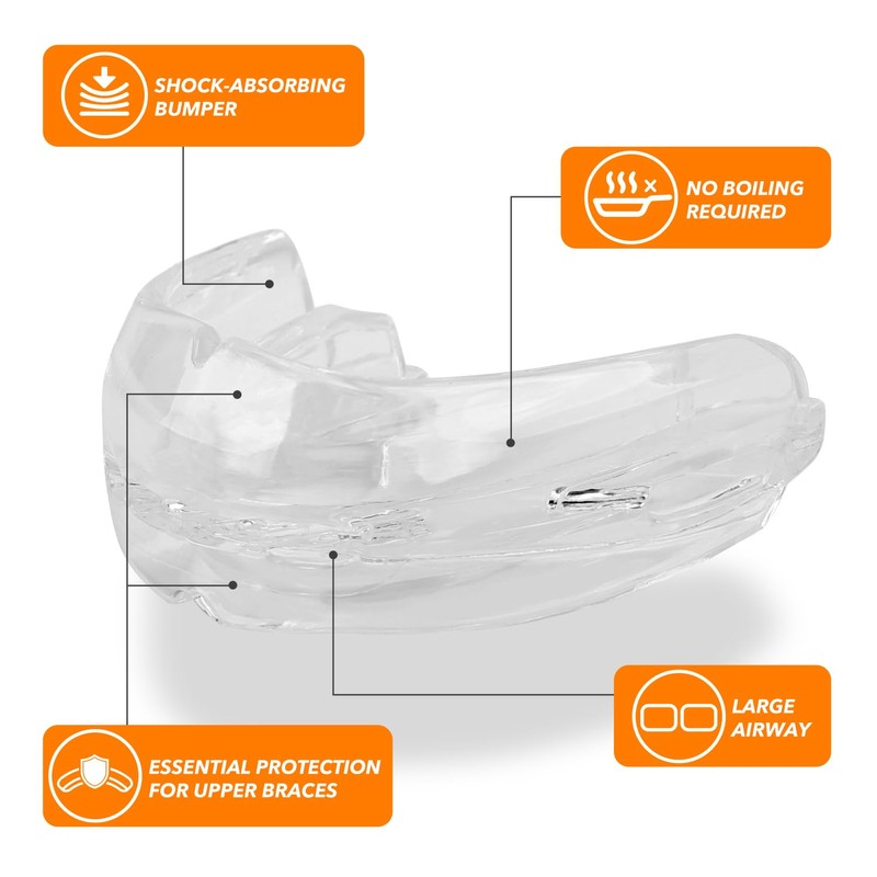 Sport Mouth Guard Double Braces Mouth Guard Upper and Lower