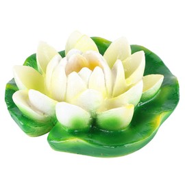 flexman Artificial Floating Lotus Flowers, Lotus Flowers with Water Lily Pad Ornaments for Decorating Pond, Fish Tanks, Fish Pond, Fountains, Pools, Basins