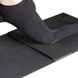 YogaPaws Yoga Knee Pad - Yoga Pad for Knees, Elbows, Wrists, Joint Comfort - Natural Rubber - Black, 9mm