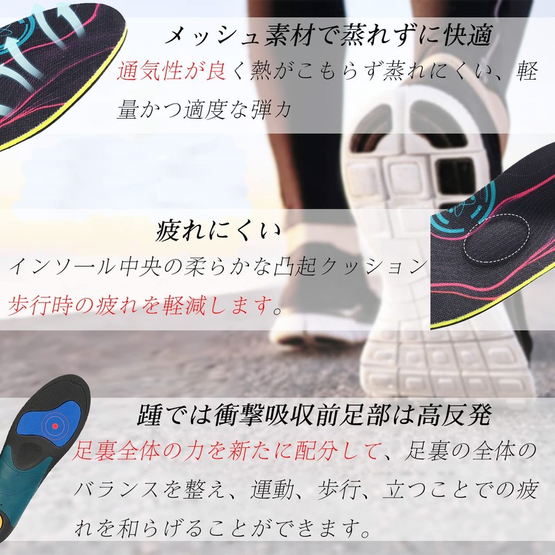 kozzim "Recommended by Foot Therapists" Ultra Thin Arch Support Insole,