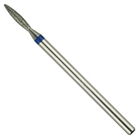 ianblues Nail Drill Flame-Shape Diamond Bit EFile for Nail Techs Electric Manicure Drill Machine to Make Cuticle Care, Double Hand Use (0.07 in, Middle)