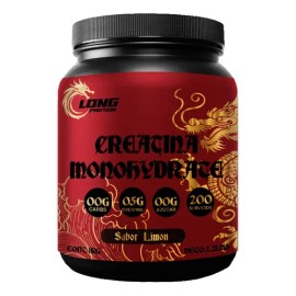 Creatina Monohidratada Long 1kg Prentreno 200servis En Polvo                                                                                          