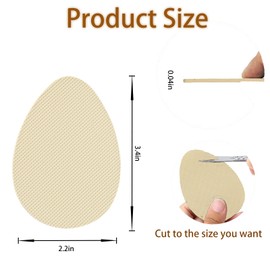 Non Slip Shoe Pads for Bottom of Shoes Sole Protector for High Heels Adhesive Shoe Sole Protectors Anti Slip Shoe Grips Noise Reduction Cushion High Heel Noise Reduction for Women Men (Beige)