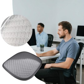 Gel Car Seat Cushion, Seat Pad for Long Sitting, Breathable Comfortable Automotive Chair Pad, Wheelchair Mat for Home Workplace