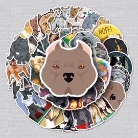 Bad Dog Sticker Bully Dog Sticker Set 50 Pieces Cute Decoration for Car Laptop Skateboard Bicycle Moped Motorcycle Bicycle Computer Suitable for Adults Children