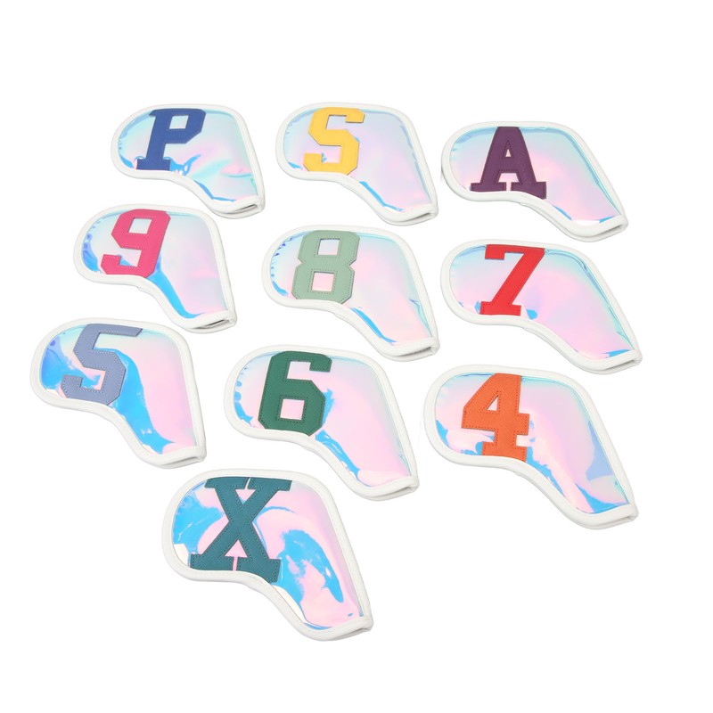 10 Pcs Golf Club Headcover PU Golf Club Protector Golf