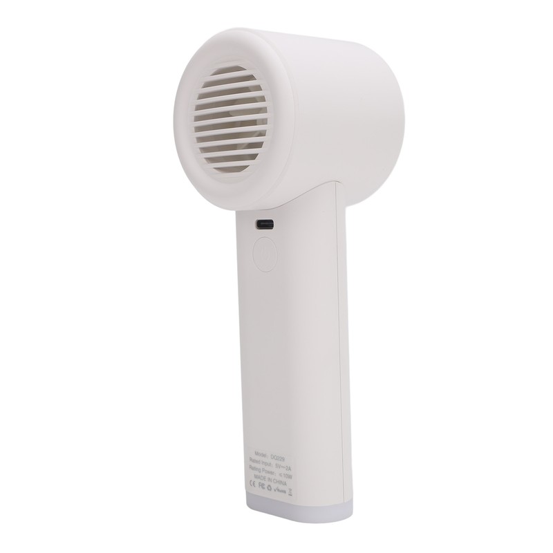 Handheld Fan LED Display Power Adjustable Portable Fan Night Light
