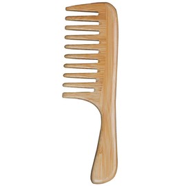 3 Pcs Bamboo Comb Set Wooden Wide Tooth Comb for Women Men Kids, Anti-static Detangling Hair Comb for Curly Fine Straight Wet Dry Hair, Natural Bamboo Styling Comb