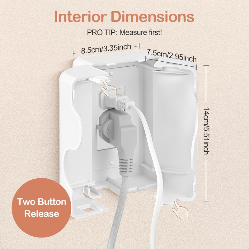 Havenso Child Proof Outlet Cover, Double Lock System, Duplex &
