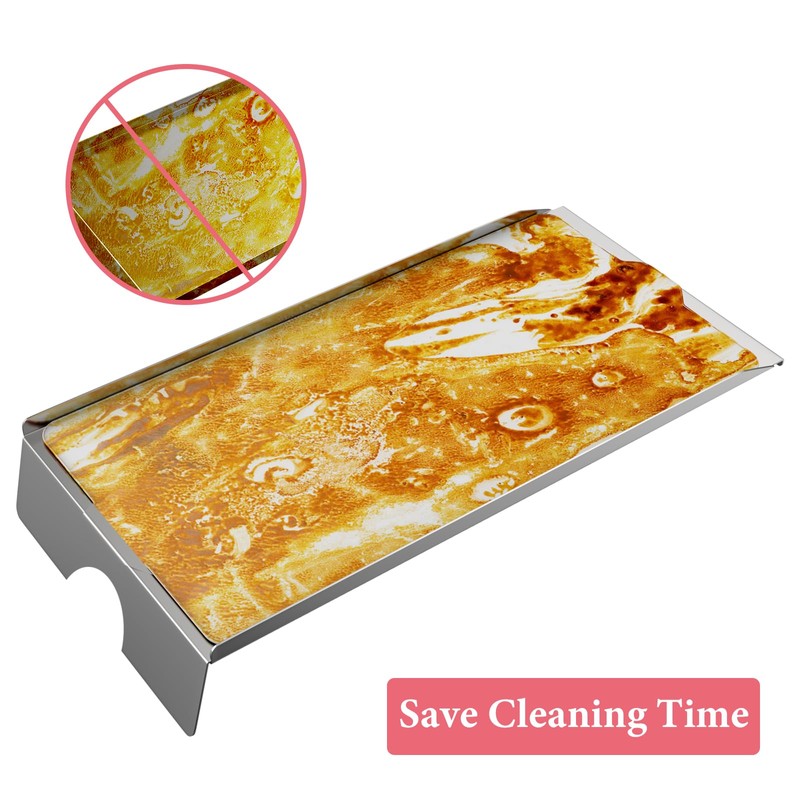 BMMXBI Drip Pan Tray Kit, Drip Pan Heat Baffle and