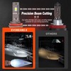 HIKARI WINGS H11 Foglight, 60000LM Pure White 6000K LED Bulbs,
