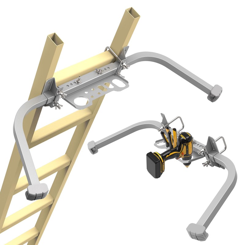 Aluminum Ladder Stabilizer, Heavy Duty Extended Ladder Accessories for Roof