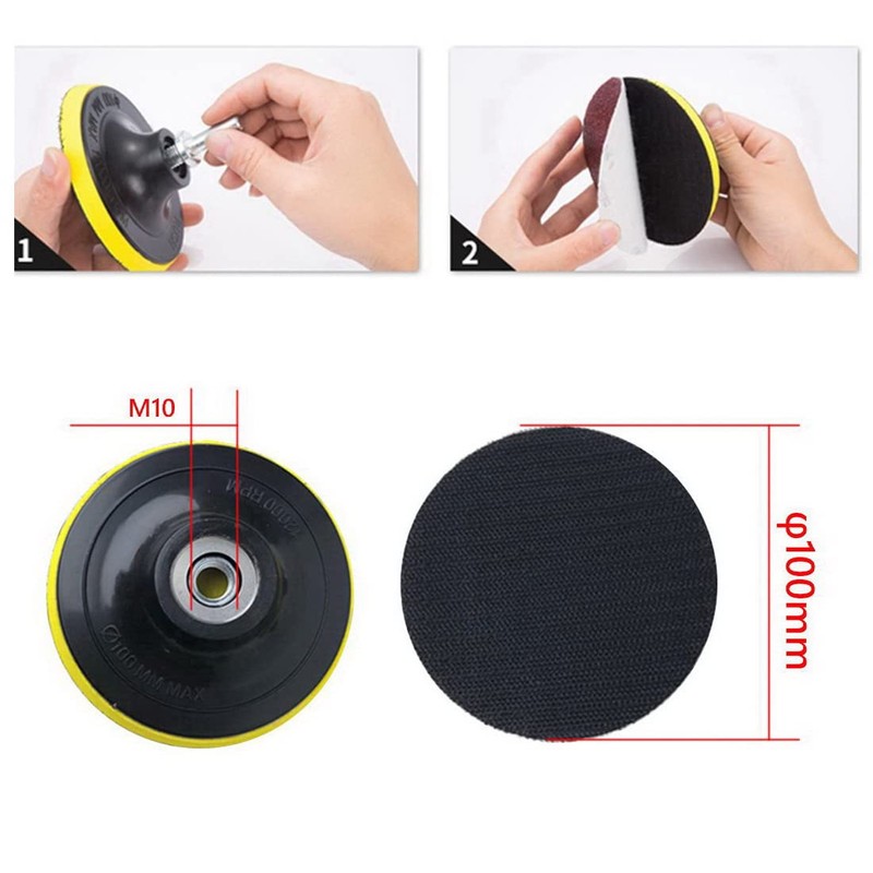 Sanding Pad Φ3.9 inches (100 mm), Polishing Disc Pie, Plastic