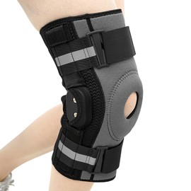 Z ONE Z1 K11 Knee Brace for Knee Pain with Gel Patella & Stability - Hinged Knee Support & Stabilizers for Arthritis, ACL, PCL, MCL, Meniscus Tear - Sports, Runner Workout & Pain Relief (Large)
