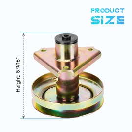 PetMigo 2 Pack Spindle Assembly AM121324, AM126225, GY00038, Fits for John Deere LT160, LT180 with 42" Deck, Sabre 42" 1542GS, 1542HS, 1642HS, 1742GS, 1742HS