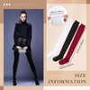 SATINIOR 3 Pairs Extra Long Socks Thigh High Cotton Socks