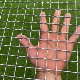 FengYoo 14 Gauge Strong Galvanized Woven Mesh 40"X24" 3/4" Mesh(About 0.75")|Delivered Flat|Poultry Cage Netting -Anti-Rodent Steel Mesh Crimped Mesh Snake Fence Chicken Wire Fencing-Corrugated Wire