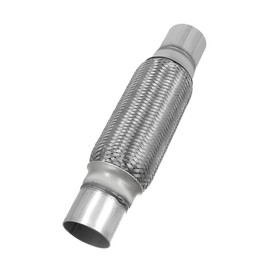 Partuto 1 Pc 2"x8"x12" Universal Exhaust Flex Pipe - Stainless Steel
