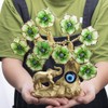 YU FENG Turkish Blue Evil Eye Gold Fortune Tree with