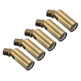 PATIKIL Sloped Ceiling Light Adapter, 5 Pack 180 Degree M10 Thread Chandeliers Ceiling Pendant Lighting Adapter for Angle or Irregular Ceiling, Bronze
