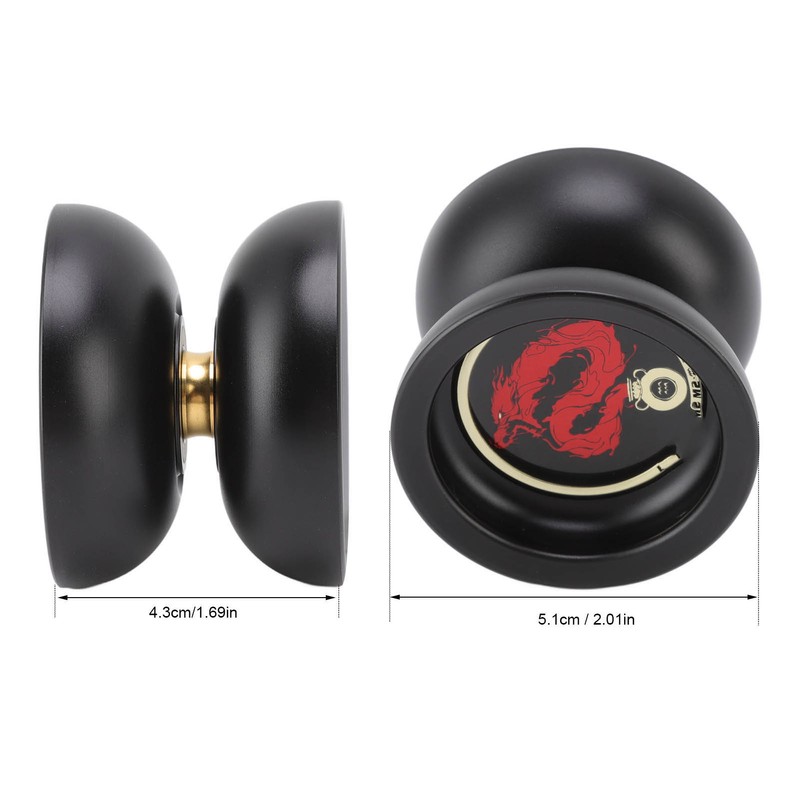 Kids Yoyo Ball U Shape Unresponsive Bearing Stable Rotation Alloy