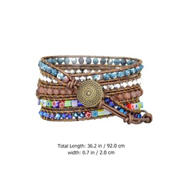 TEHAUX 1pc Bohemian Watch Band for Decorative Beaded Strap Unique Creative Design Easy to Install Comfortable Fit Watch Accessory for Fashion Enthusiasts