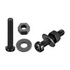 sourcing map Nylon Screw Nut Washer Assortment Kit, M4x20mm Round