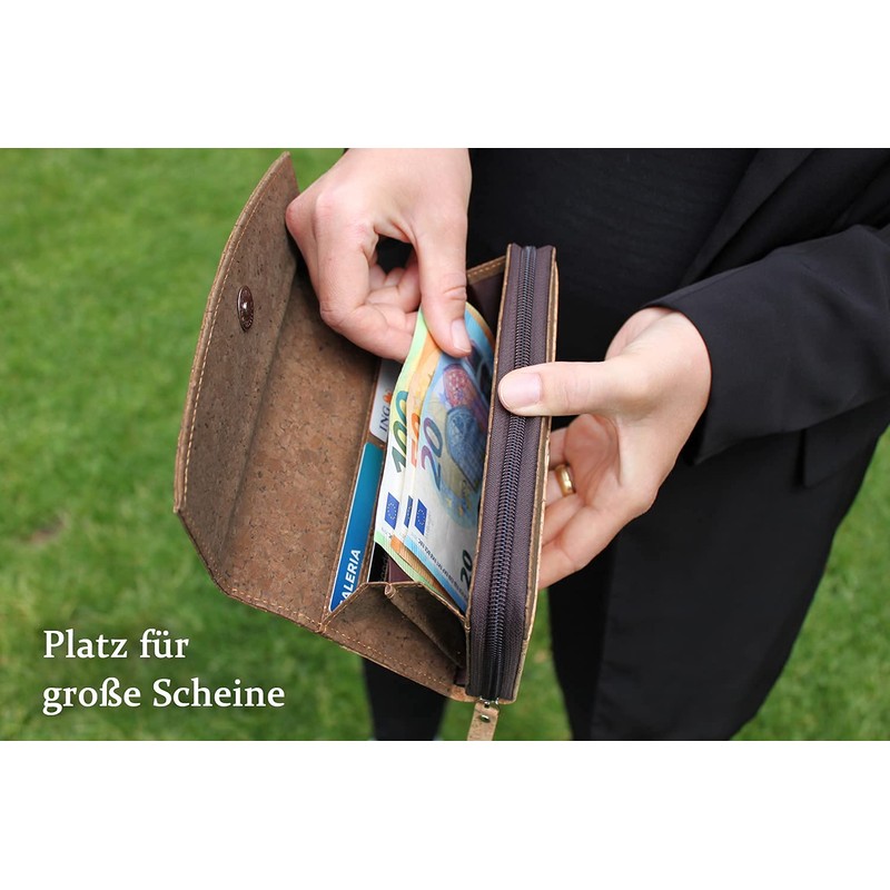 Women's Purse Purse Deluxe Wallet, Made from Cork