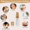 Beomeen 24Pcs 3ML Clear Glass Perfume Travel Refillable Spray Bottles,