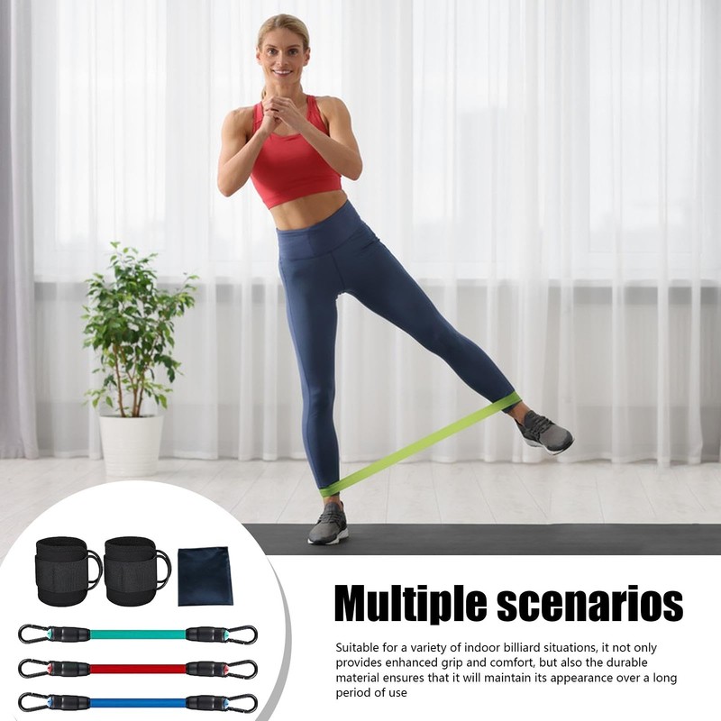 Ankle Resistance Bands with Cuffs - Ankle Band Cuff Set