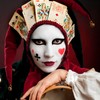 MEICOLY Clown Makeup Kit,White Black Red Face Body Paint for