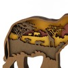 Elephant Statue Boxwood Mechanical Engraving Safe Durable Exquisite Details Elephant