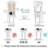 TAIYALOO G8 LED Bulb Dimmable 3W Equivalent to G8 Halogen
